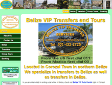 Tablet Screenshot of belizetransfers.com